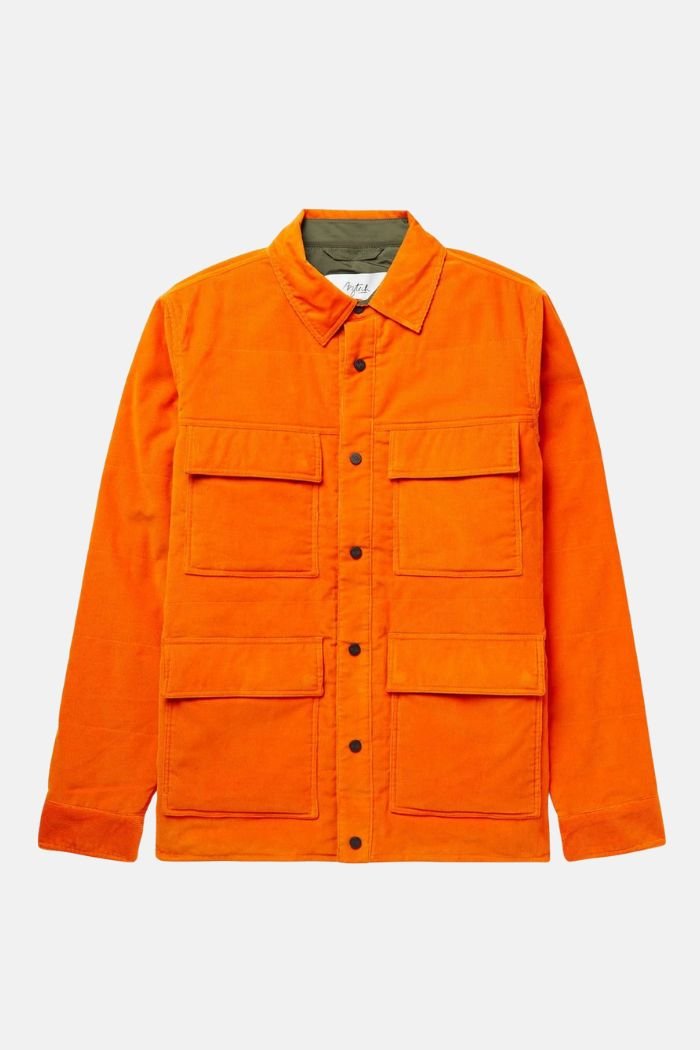 Aztech Zaugg Men's Cotton Jacket Orange Crush