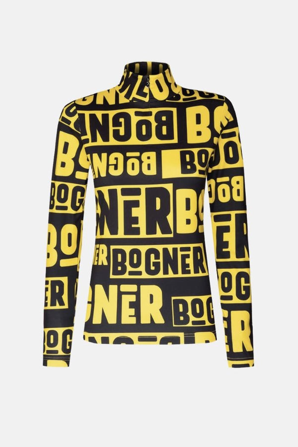 Bogner Beline Camiseta Térmica Negro/Amarillo