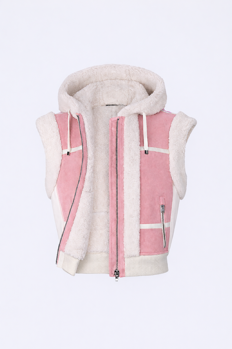 Bogner Feli-L Chaleco de Piel Vibrant Rose