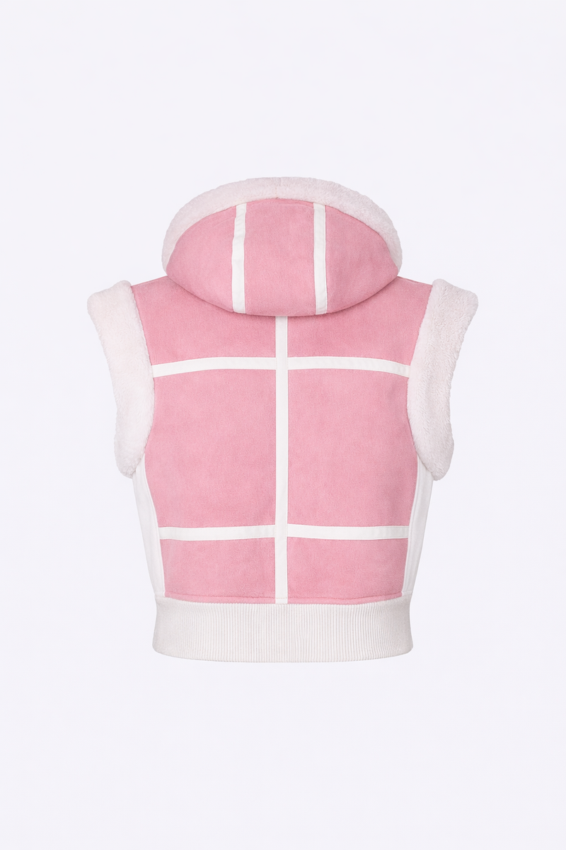 Bogner Feli-L Chaleco de Piel Vibrant Rose