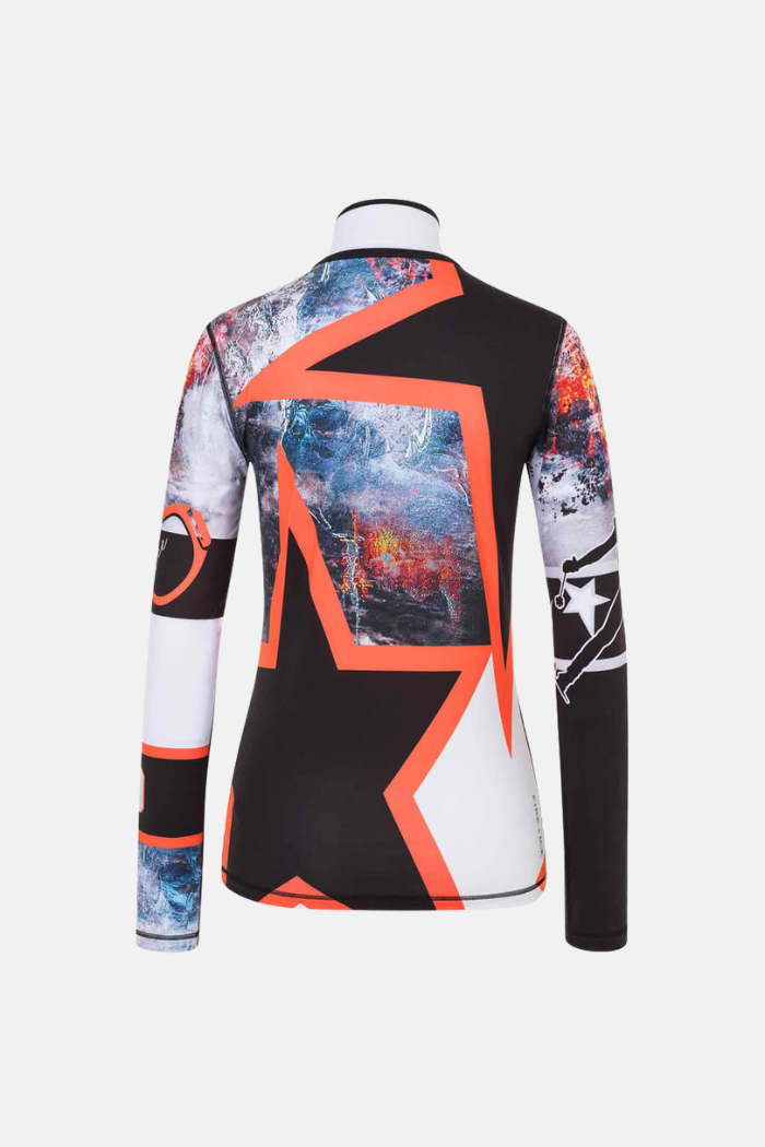 Bogner Fire + Ice Ilvy Camiseta Térmica Black/White/Orange