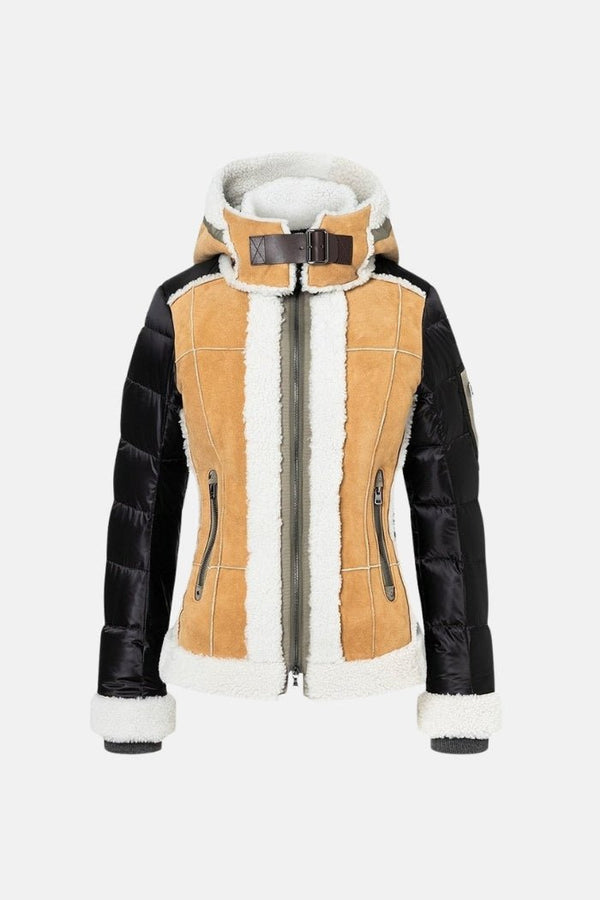 Bogner Riana Down Ski Chaqueta Black/Camel