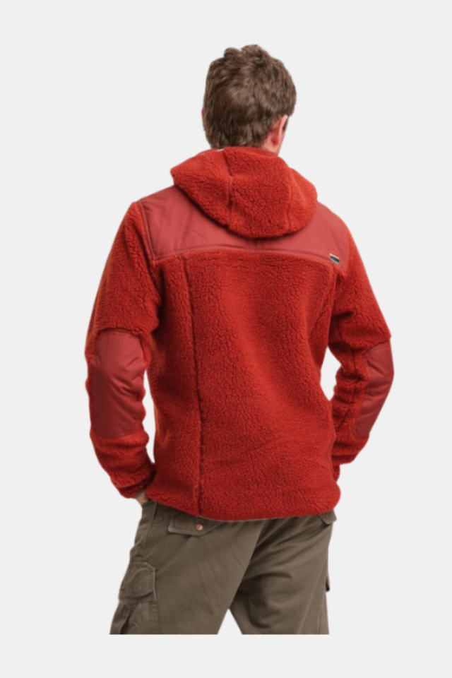Elevenate Men's Glacier Pile Hood Forro Polar Rooibos