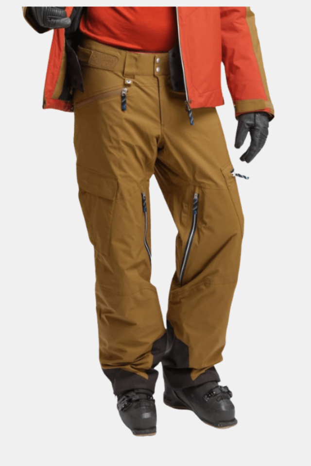Elevenate Men's Lavancher Cargo Pantalones Mustard Brown