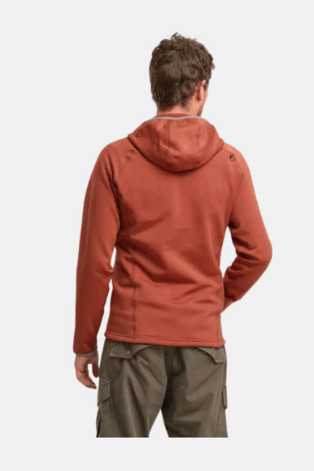 Elevenate Men's Skiers Fleece Hood Forro Polar Copper