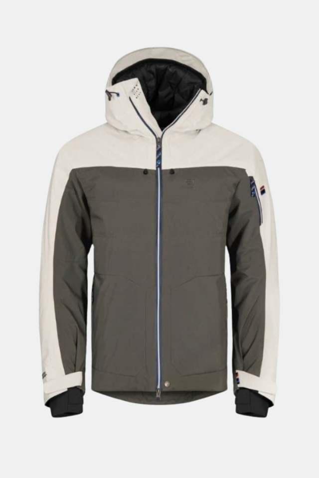 Elevenate Men's St Moritz Chaqueta Gray Green