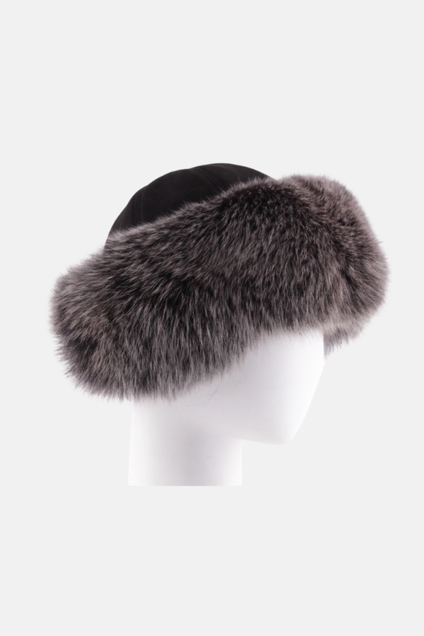 Gena Rome Fox Gorro negro