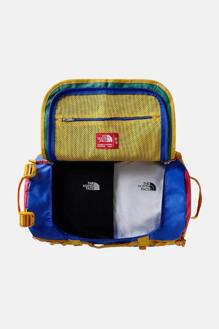 The North Face Base Camp Duffel Bolso de Viaje TNF Blue/TNF Red/Summit Gold