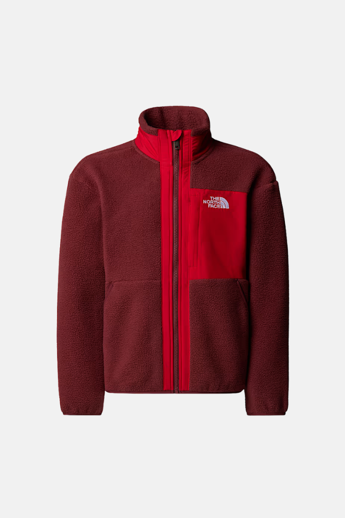 The North Face Boys Yumiori FZ Forro Polar Sumac/TNF Red