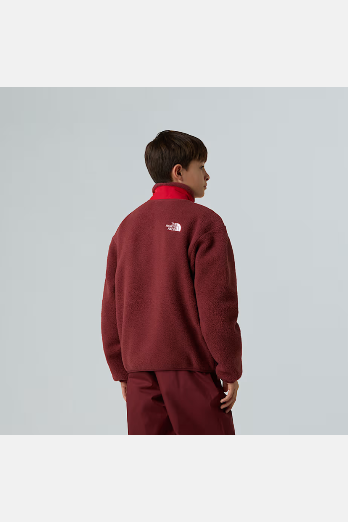 The North Face Boys Yumiori FZ Forro Polar Sumac/TNF Red