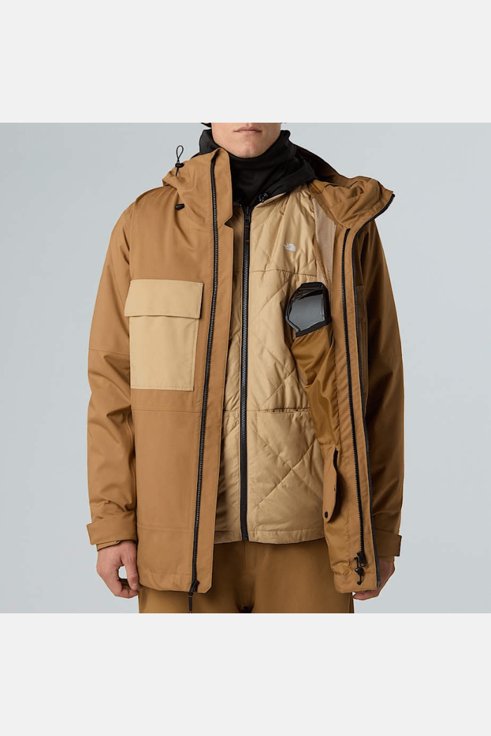 The North Face Mns Triclimate Fourbarrel 3 en 1 Chaqueta Utility Brown-Khaki Stone