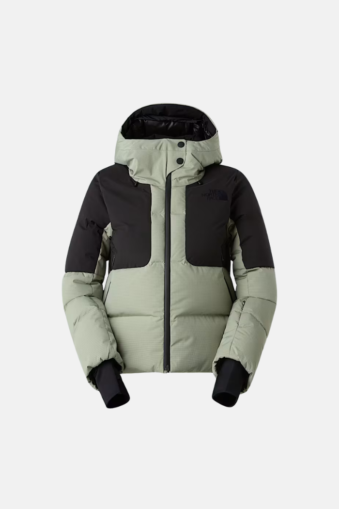 The North Face Wms Cold Spell Cropped Chaqueta Pluma Slate Moss/TNF Black