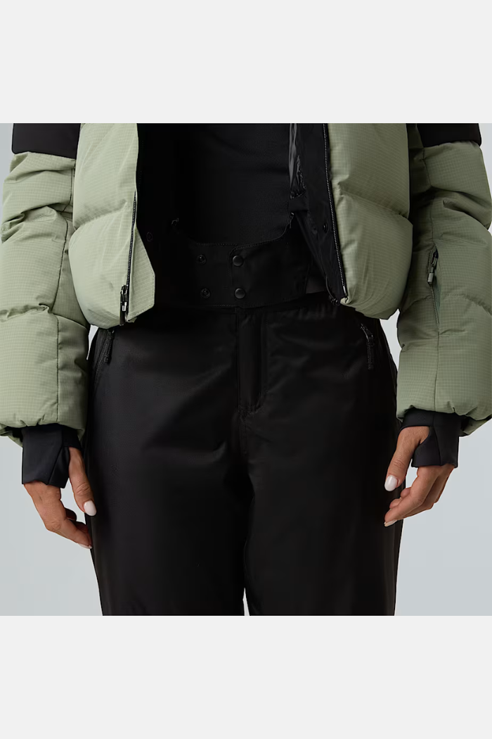 The North Face Wms Cold Spell Cropped Chaqueta Pluma Slate Moss/TNF Black