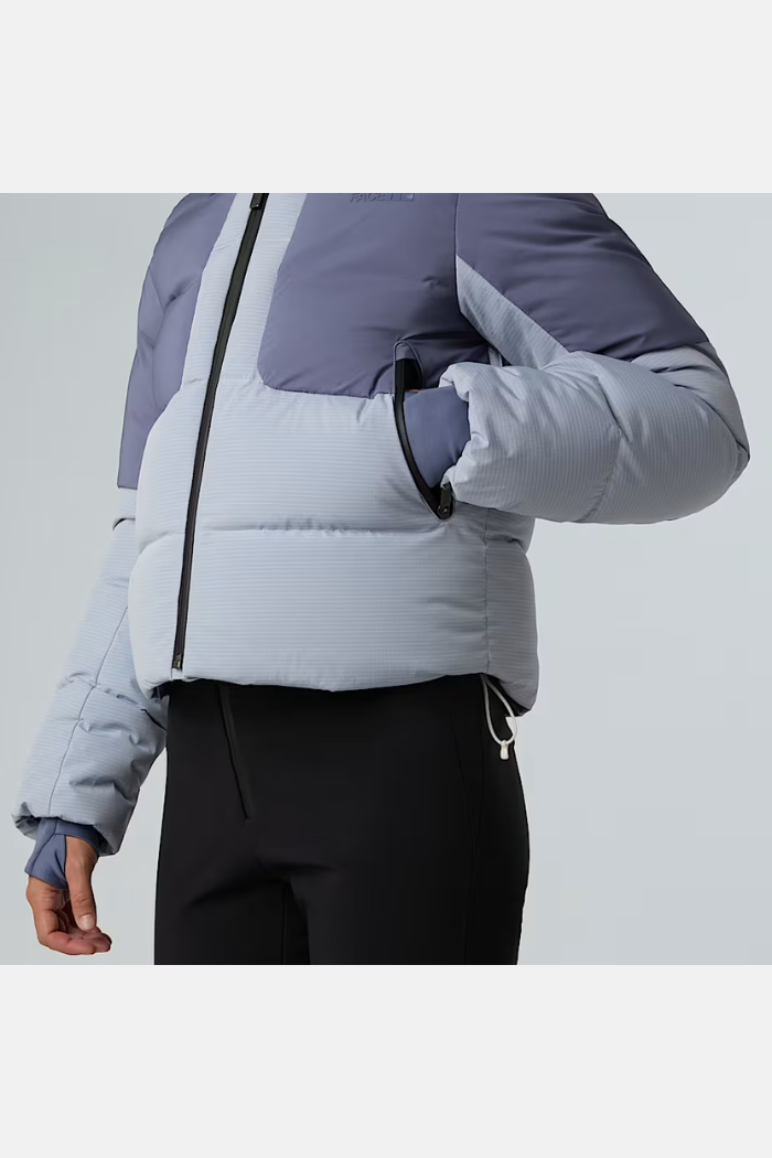 The North Face Wms Cold Spell Cropped Chaqueta Pluma Blue Flax/Twilight Galaxy