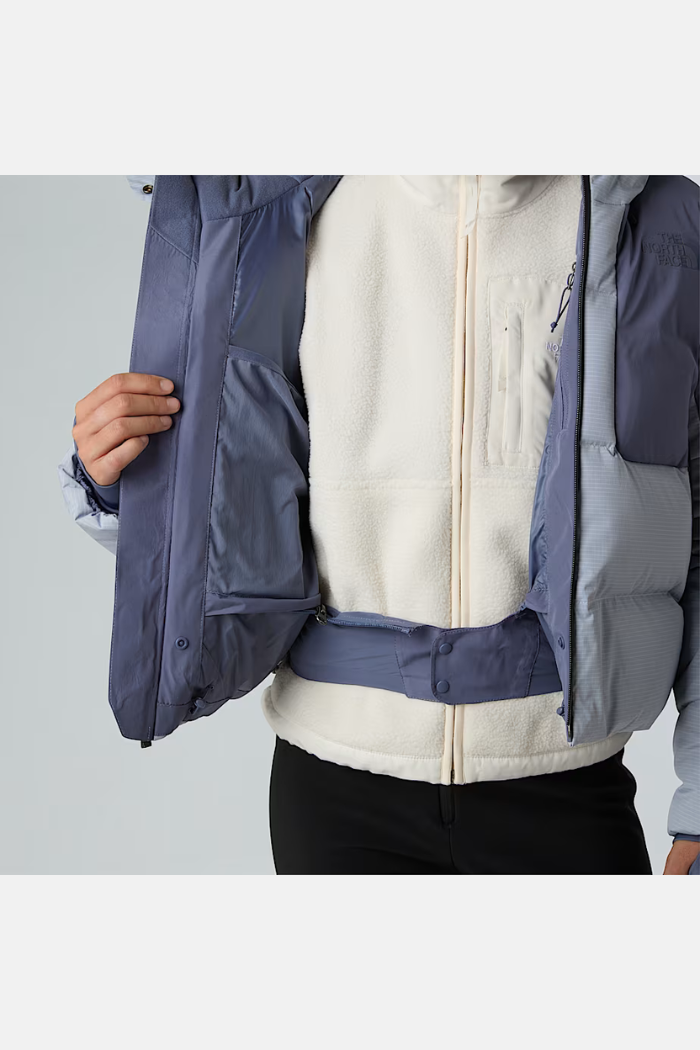 The North Face Wms Cold Spell Cropped Chaqueta Pluma Blue Flax/Twilight Galaxy