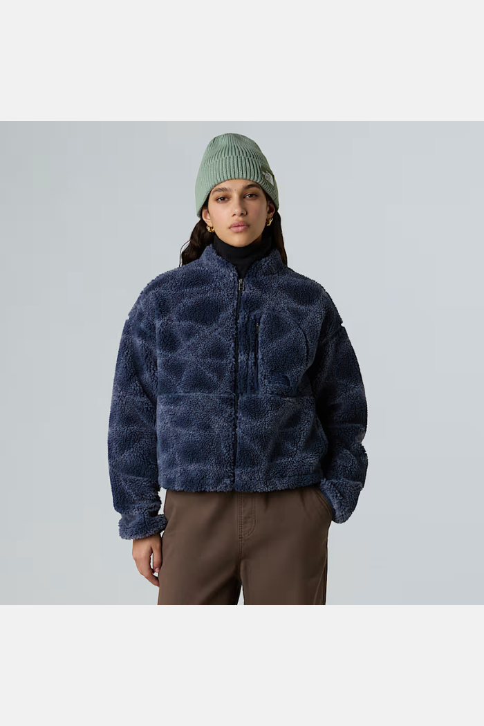 The North Face Wms Extreme Pile FZ Forro Polar Summit Navy Halo Print