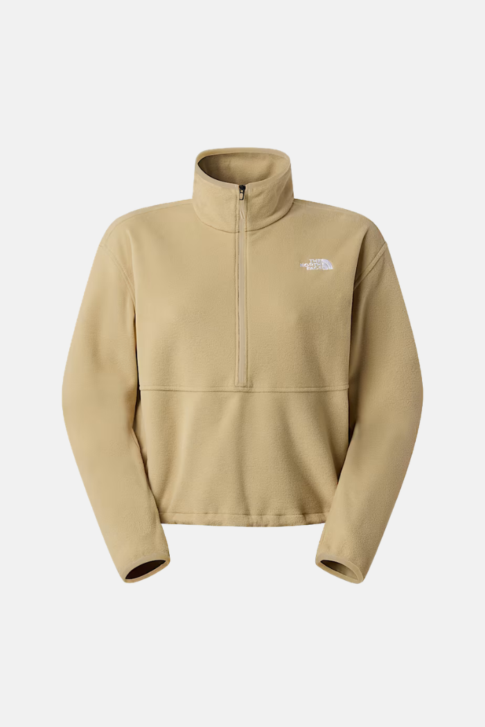 The North Face Wms Glacier 1/2 Zip Forro Polar Khaki Stone