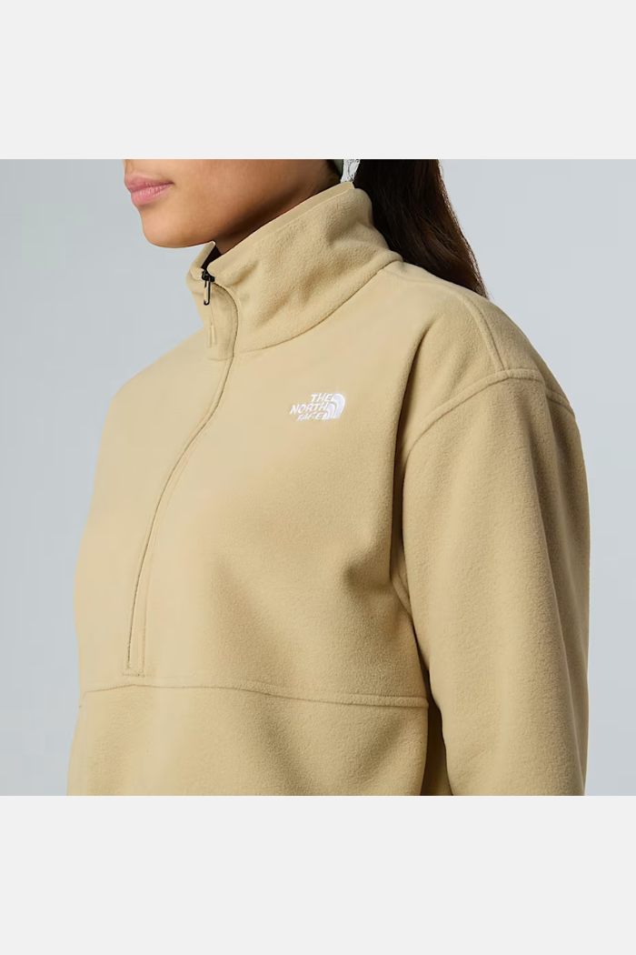 The North Face Wms Glacier 1/2 Zip Forro Polar Khaki Stone