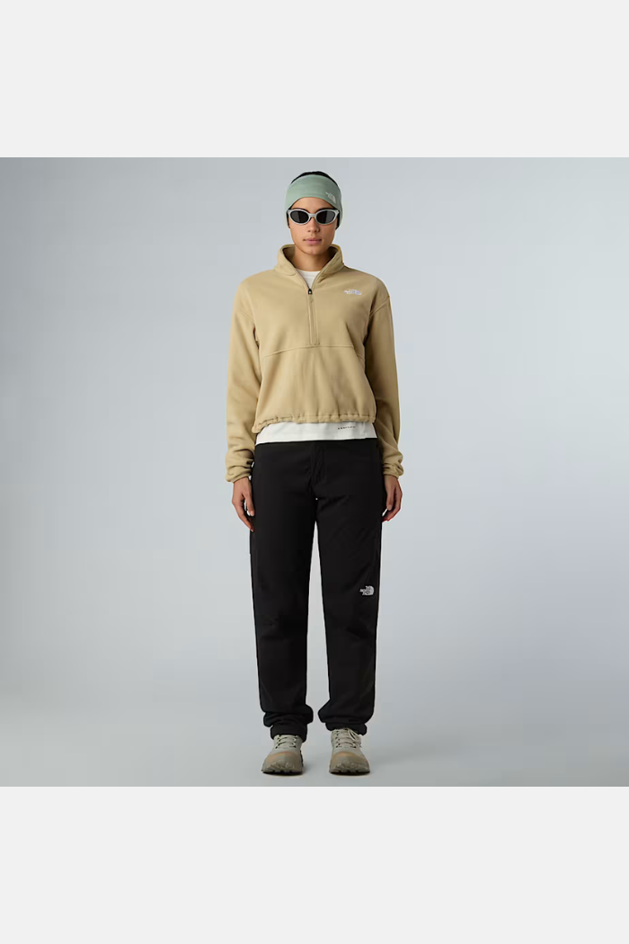 The North Face Wms Glacier 1/2 Zip Forro Polar Khaki Stone