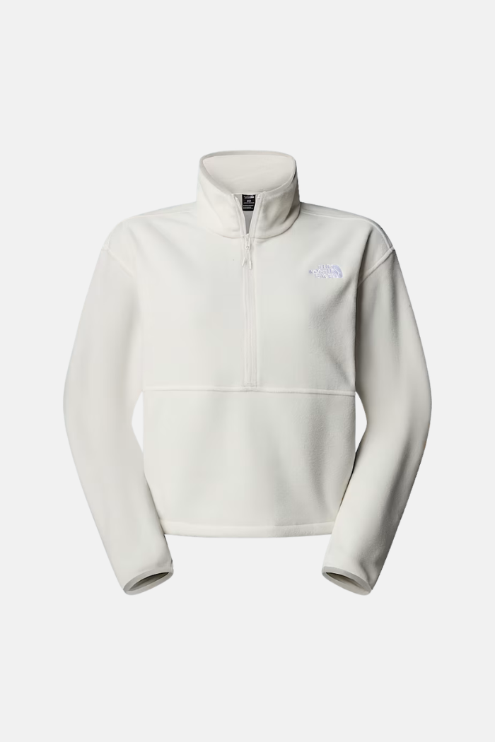The North Face Wms Glacier 1/2 Zip Forro Polar White Dune
