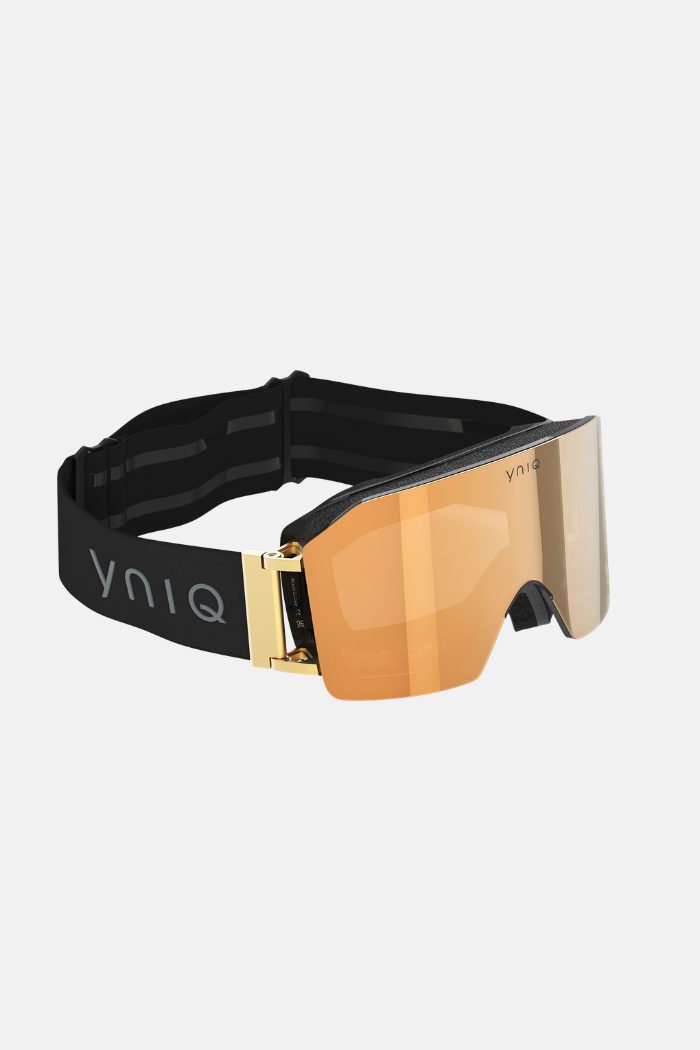 Yniq Model Nine Máscara Black Black All Gold