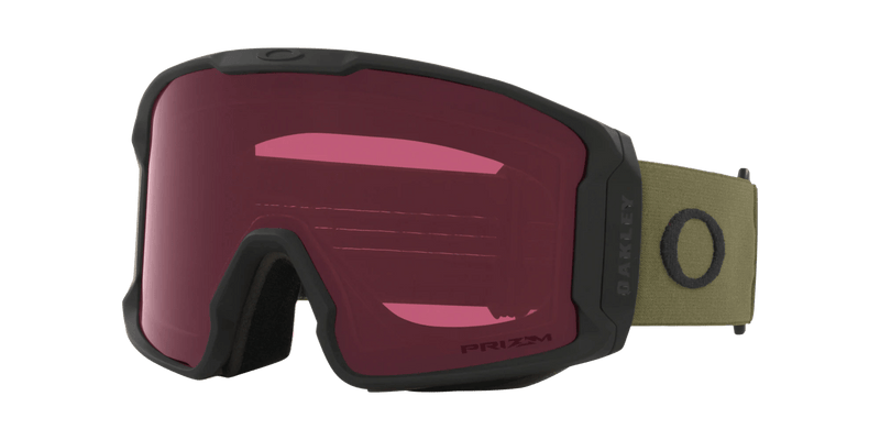 Máscara Oakley Line Miner L, cor Dark Brush Prizm/DarkGrey, sem marcações.