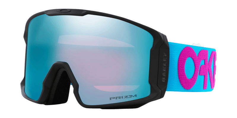 Máscara Oakley Line Miner L Roxo Azul Prizm/Safira Não