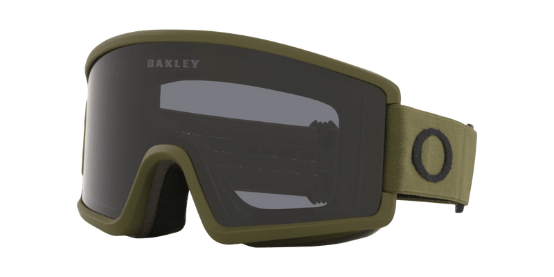 Máscara Oakley Target Line M, cor escura, cinza escuro.